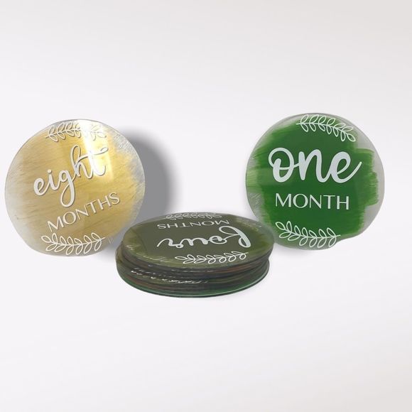 🆕 Baby Unisex Monthly Milestone Markers - Picture 2 of 8